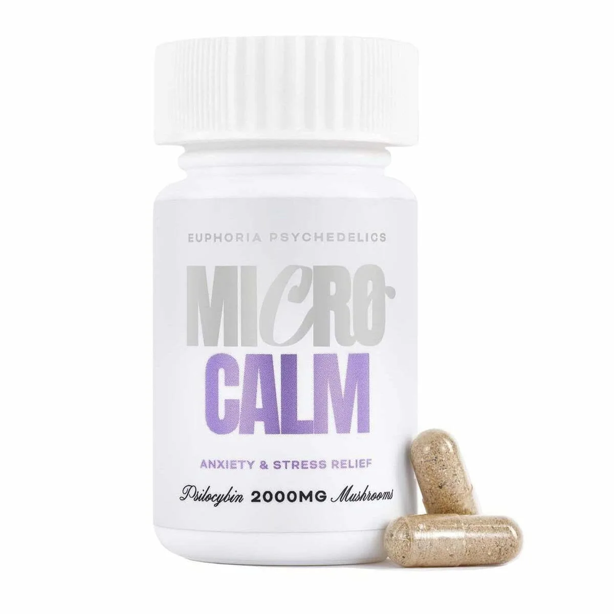 Euphoria Psychedelics – Micro Calm Capsules 2000mg - Image 1
