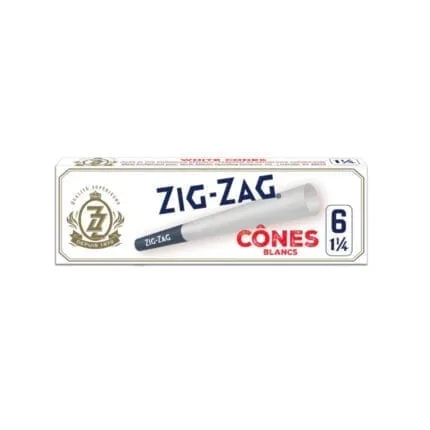 zig-zag cones white 1 1/4